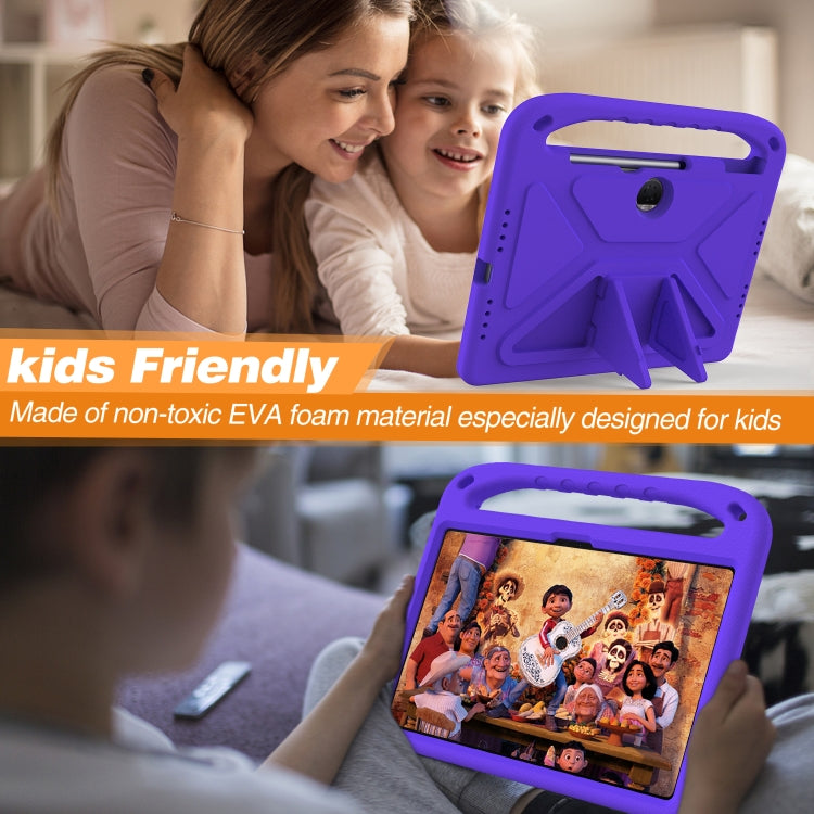 For Honor Pad 9 12.1 Handle EVA Shockproof Tablet Case with Holder(Purple) - Honor by PMC TechLife | Online Shopping South Africa | PMC TechLife | Buy Now Pay Later Mobicred