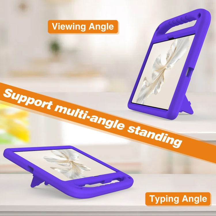For Honor Pad 9 12.1 Handle EVA Shockproof Tablet Case with Holder(Purple) - Honor by PMC TechLife | Online Shopping South Africa | PMC TechLife | Buy Now Pay Later Mobicred