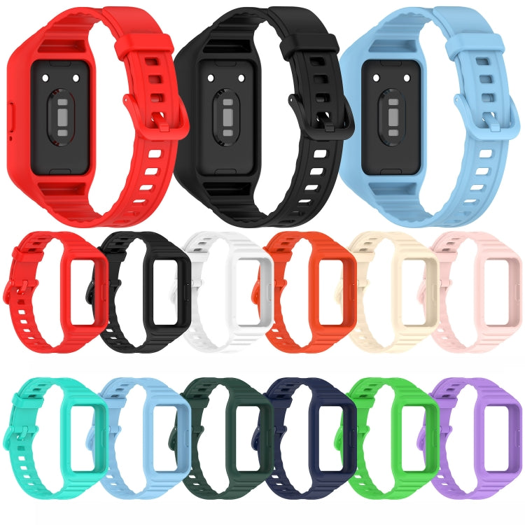For Samsung Galaxy Fit 3 Integrated TPU Watch Band(Cyan) - free shipping - PMC TechLife - Order now!