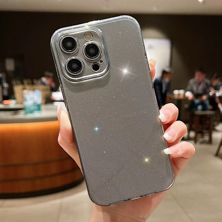For iPhone 16 Pro Max Jelly Glitter Solid Color TPU Phone Case(Gray) - iPhone 16 Pro Max Cases by PMC TechLife | Online Shopping South Africa | PMC TechLife | Buy Now Pay Later Mobicred