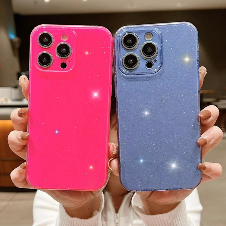 For iPhone 16 Pro Jelly Glitter Solid Color TPU Phone Case(Fluorescent Green) - iPhone 16 Pro Cases by PMC TechLife | Online Shopping South Africa | PMC TechLife | Buy Now Pay Later Mobicred