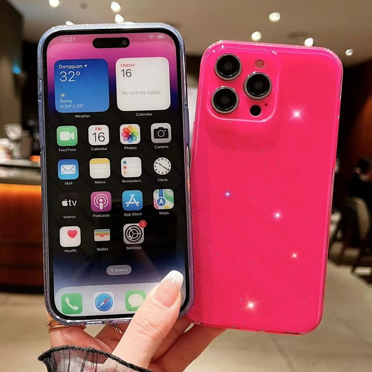 For iPhone 16 Jelly Glitter Solid Color TPU Phone Case(Green) - iPhone 16 Cases by PMC TechLife | Online Shopping South Africa | PMC TechLife | Buy Now Pay Later Mobicred