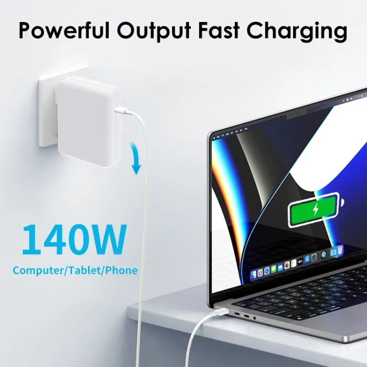 EU Plug 140W USB-C PD Power Adapter with Type-C to Magsafe3 Magnetic Charging Cable, Length: 2 m - Cable & Adapter by PMC Jewellery | Online Shopping South Africa | PMC Jewellery | Buy Now Pay Later Mobicred