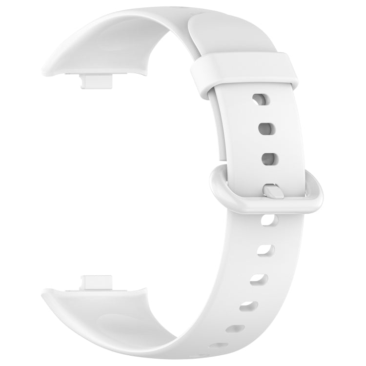 For Redmi Watch 4 Solid Color Colorful Buckle Silicone Watch Band(White) - Watch Bands by PMC TechLife | Online Shopping South Africa | PMC TechLife