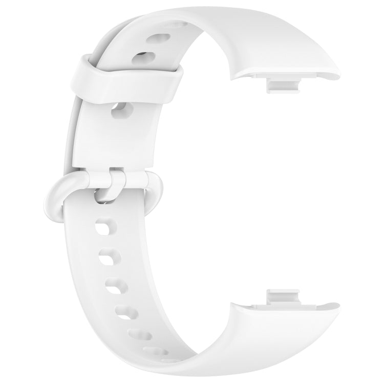 For Redmi Watch 4 Solid Color Colorful Buckle Silicone Watch Band(White) - Watch Bands by PMC Jewellery | Online Shopping South Africa | PMC Jewellery