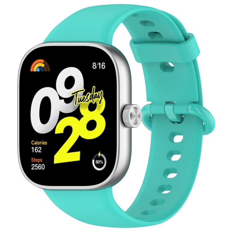 For Xiaomi Smart Band 9 Pro / 8 Pro Solid Color Colorful Buckle Silicone Watch Band(Teal) - free shipping - PMC TechLife - Order now!