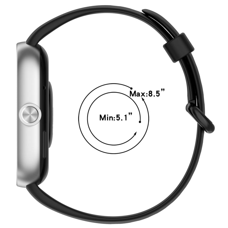 For Redmi Watch 4 Solid Color Colorful Buckle Silicone Watch Band(White) - Watch Bands by PMC TechLife | Online Shopping South Africa | PMC TechLife