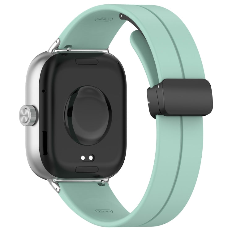 For Xiaomi  Mi Band 8 Pro Groove Folding Magnetic Buckle Silicone Watch Band(Teal) - Watch Bands by PMC Jewellery | Online Shopping South Africa | PMC Jewellery