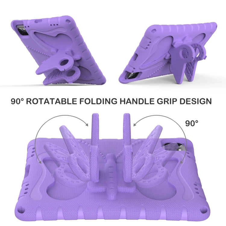 For iPad Air 11 2024 Butterfly Bracket EVA Shockproof Tablet Case(Light Purple) - iPad Air 11 2024 Cases by PMC TechLife | Online Shopping South Africa | PMC TechLife | Buy Now Pay Later Mobicred