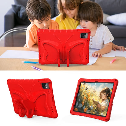 For iPad Air 11 2024 Butterfly Bracket EVA Shockproof Tablet Case(Red) - iPad Air 11 2024 Cases by PMC Jewellery | Online Shopping South Africa | PMC Jewellery | Buy Now Pay Later Mobicred