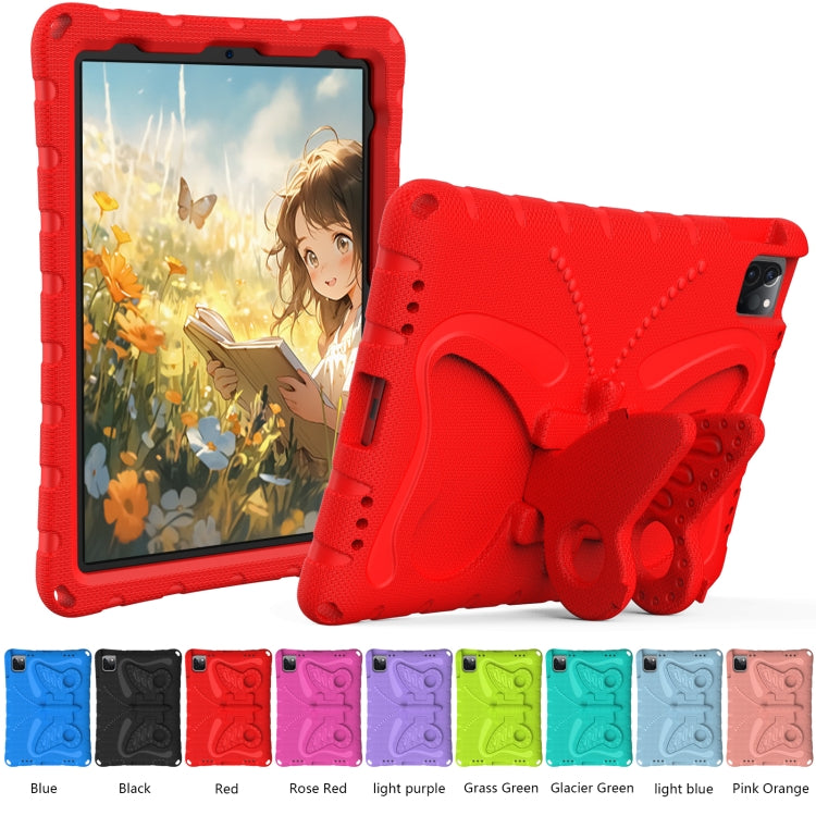 For iPad Pro 11 2024 Butterfly Bracket EVA Shockproof Tablet Case(Red) - iPad Pro 11 2024 Cases by PMC Jewellery | Online Shopping South Africa | PMC Jewellery | Buy Now Pay Later Mobicred