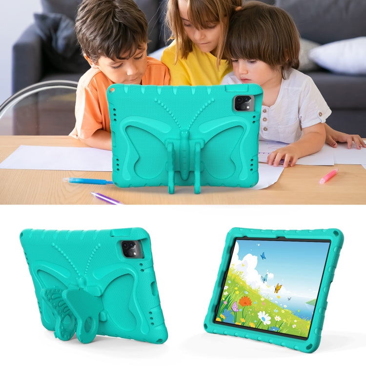 For iPad Pro 11 2024 Butterfly Bracket EVA Shockproof Tablet Case(Mint Green) - iPad Pro 11 2024 Cases by PMC TechLife | Online Shopping South Africa | PMC TechLife | Buy Now Pay Later Mobicred