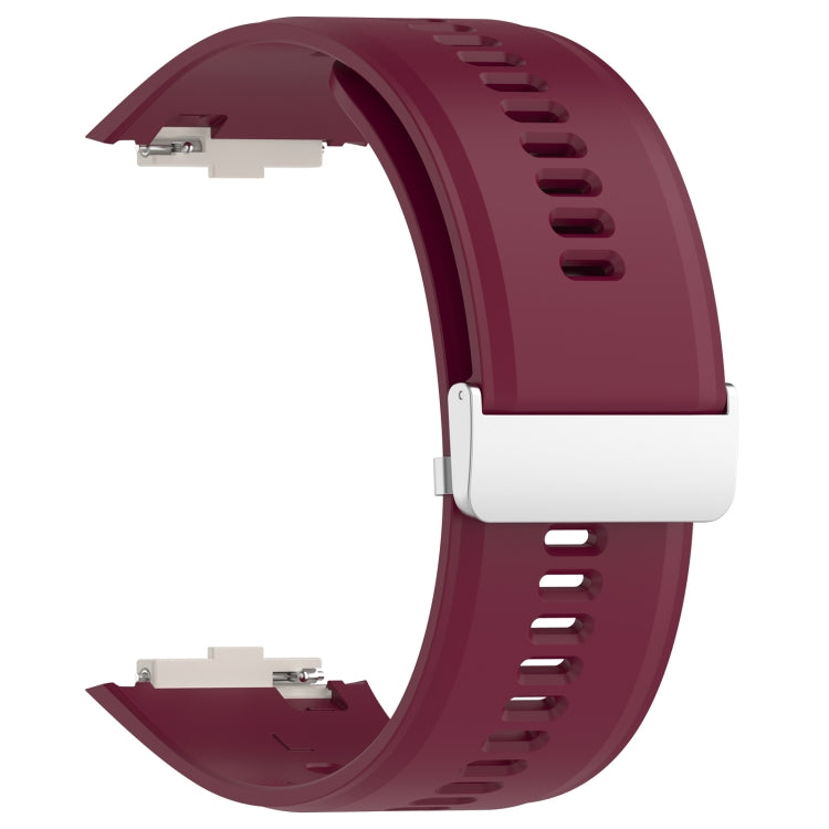 For Xiaomi Watch H1 Blood Pressure Watch Silicone Watch Band(Wine Red) - Watch Bands by PMC Jewellery | Online Shopping South Africa | PMC Jewellery