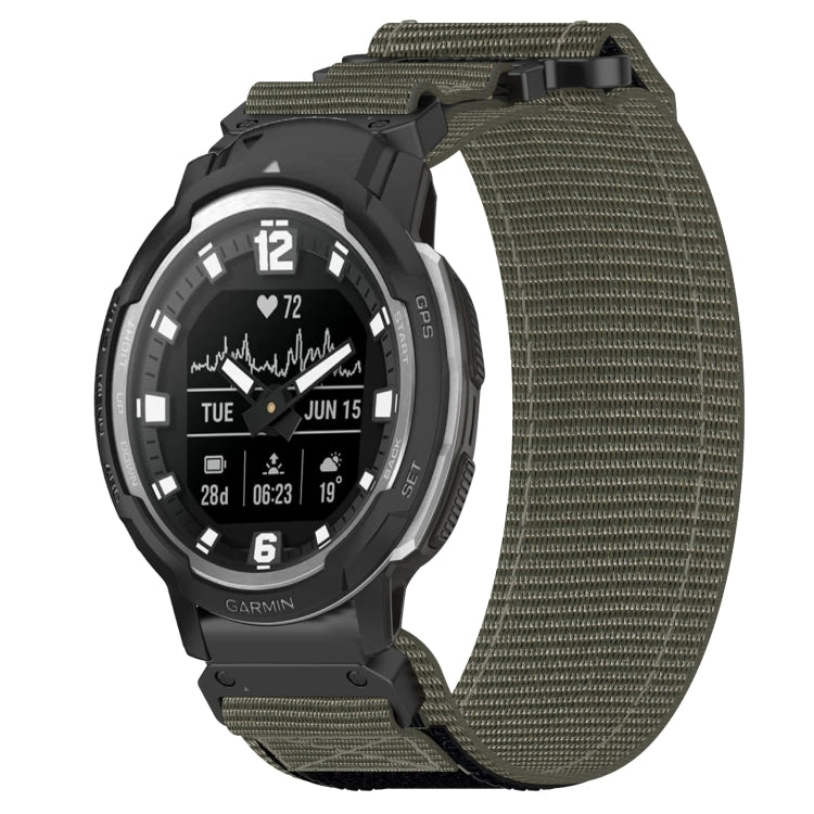 For Garmin Instinct Crossover 22mm Nylon Hook And Loop Fastener Watch Band(Grey) - free shipping - PMC TechLife - Order now!