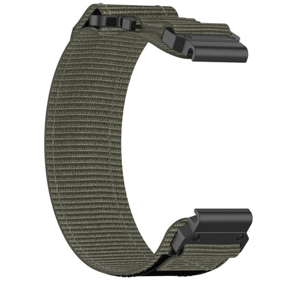 For Garmin Fenix 5 Plus 22mm Nylon Hook And Loop Fastener Watch Band(Grey) - Watch Bands by PMC Jewellery | Online Shopping South Africa | PMC Jewellery