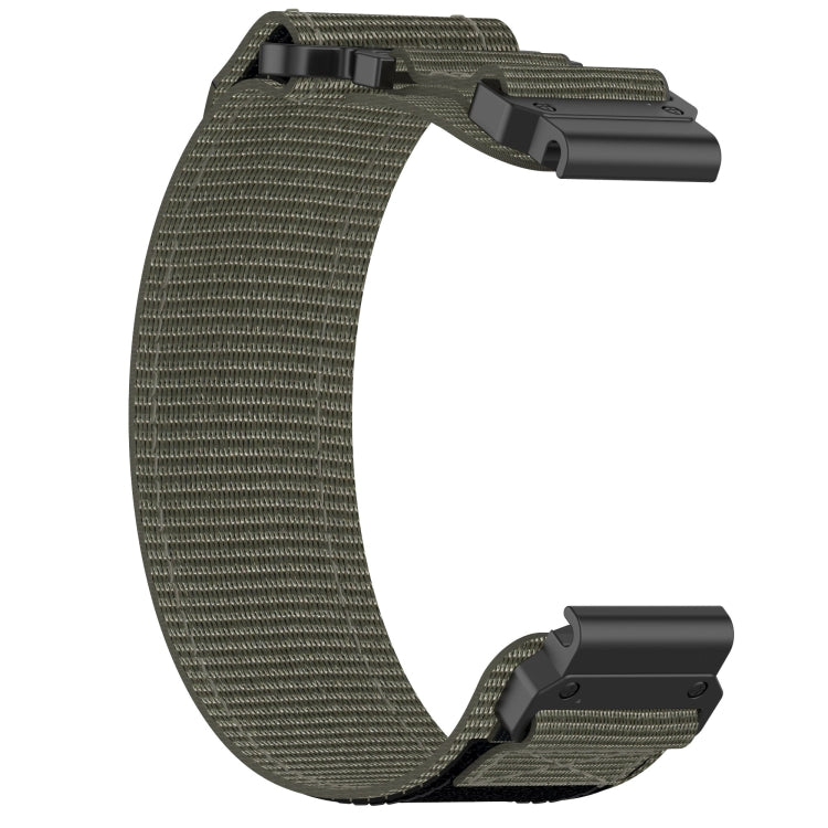 For Garmin Descent G1 22mm Nylon Hook And Loop Fastener Watch Band(Grey) - Watch Bands by PMC TechLife | Online Shopping South Africa | PMC TechLife | Buy Now Pay Later Mobicred