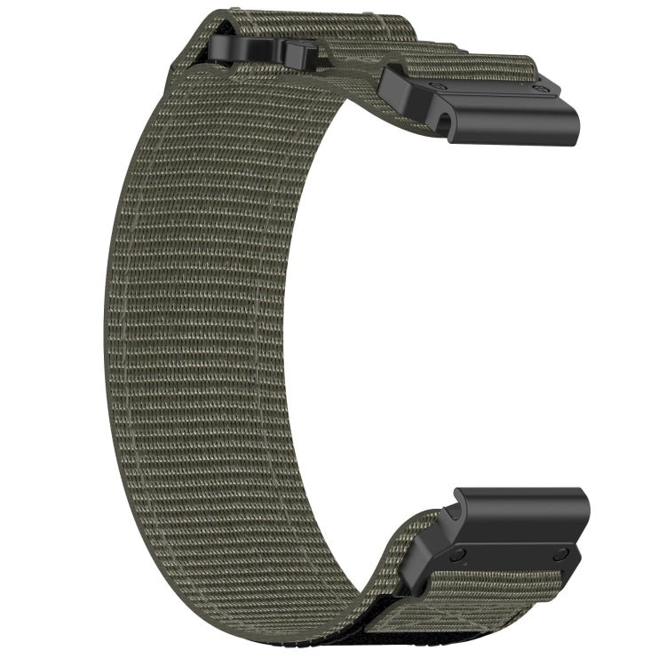 For Garmin Fenix 5S Plus 20mm Nylon Hook And Loop Fastener Watch Band(Grey) - Watch Bands by PMC Jewellery | Online Shopping South Africa | PMC Jewellery