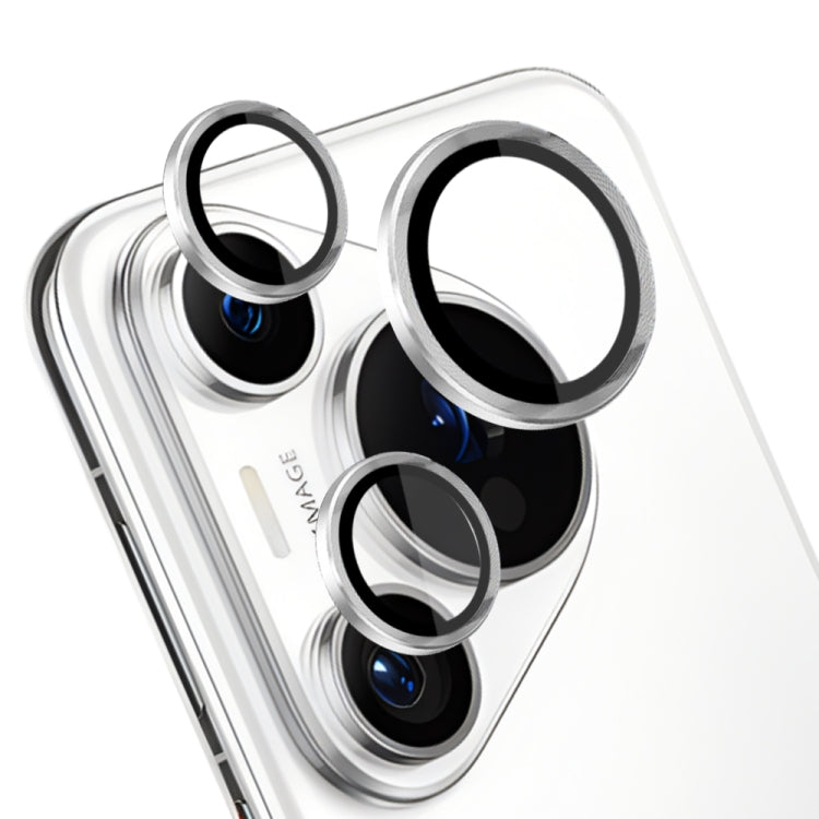 For Huawei Pura 70 Pro NORTHJO Camera Lens CD Vein Metal Ring Tempered Glass Film(Silver) - Huawei Tempered Glass by NORTHJO | Online Shopping South Africa | PMC Jewellery | Buy Now Pay Later Mobicred