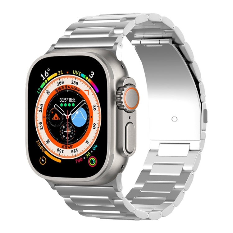 For Apple Watch Series 9 45mm I-Shaped Titanium Watch Band(Sliver) - Watch Bands by PMC TechLife | Online Shopping South Africa | PMC TechLife