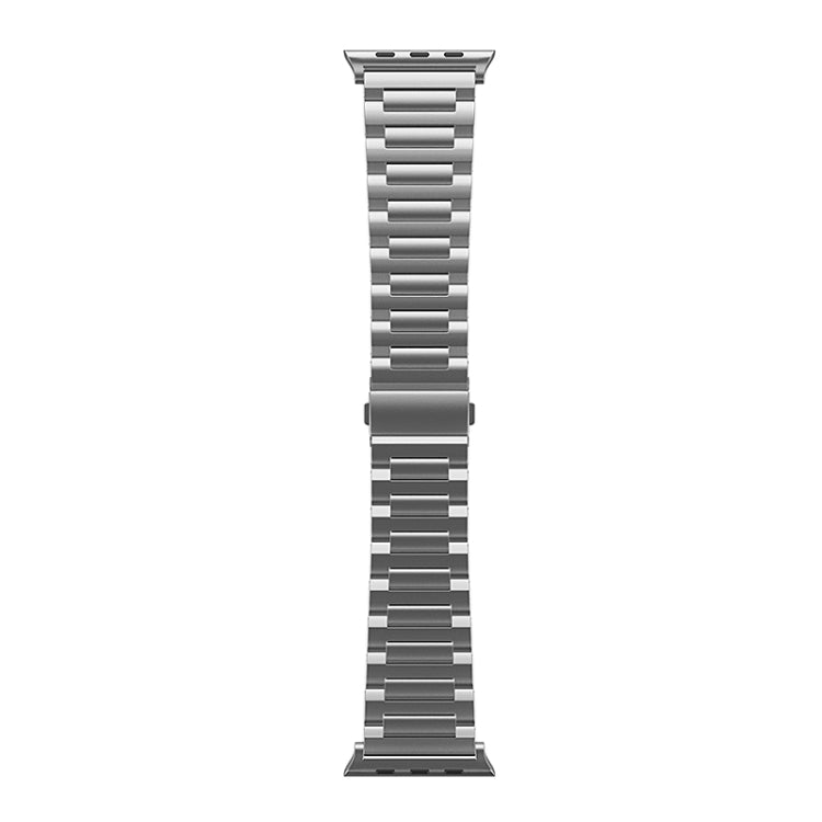 For Apple Watch Series 7 45mm I-Shaped Titanium Watch Band(Grey) - Watch Bands by PMC TechLife | Online Shopping South Africa | PMC TechLife | Buy Now Pay Later Mobicred
