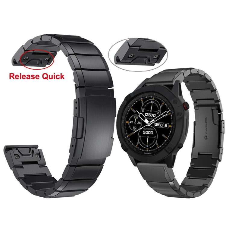 For Garmin Instinct 2S Tortoise Shell 20mm Stainless Steel Watch Band(Gold) - free shipping - PMC TechLife - Order now!
