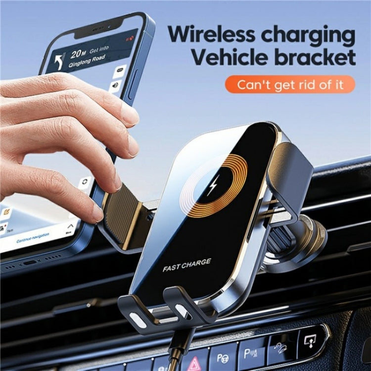 X12 Car Air Vent Touch Sensing Wireless Phone Charger Holder(Silver) - Wireless Charger Holders by PMC TechLife | Online Shopping South Africa | PMC TechLife | Buy Now Pay Later Mobicred