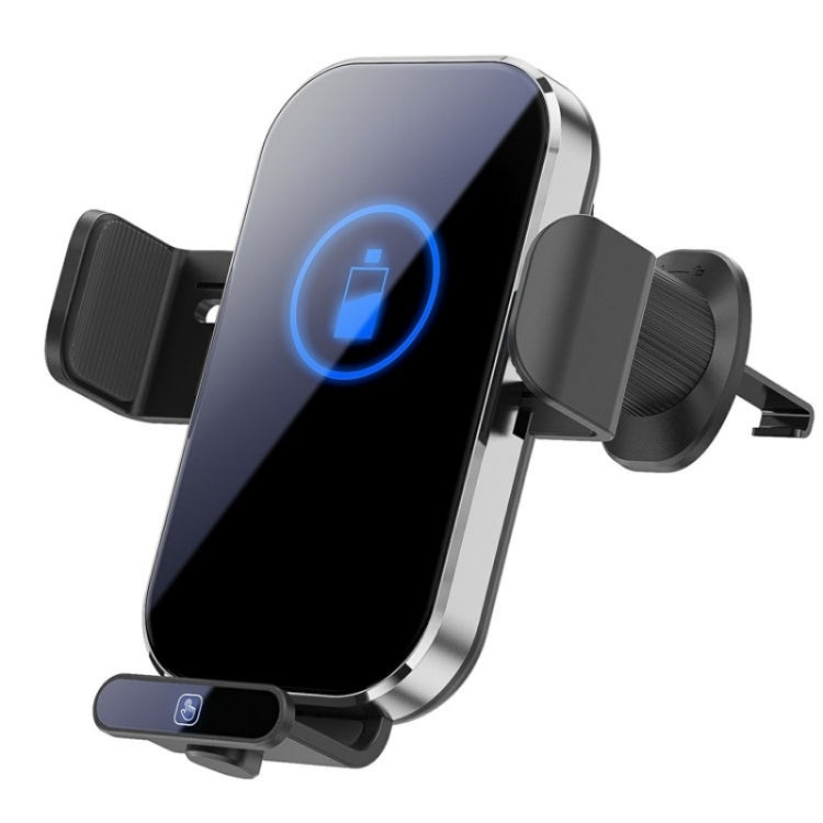 X10s Car Air Vent Hook 66W High Power Intelligent Induction Wireless Charger(Silver) - Wireless Charging Pads by PMC TechLife | Online Shopping South Africa | PMC TechLife | Buy Now Pay Later Mobicred