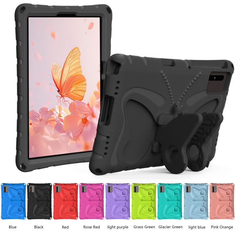 For Samsung Galaxy Tab S9 FE X510 Butterfly Bracket EVA Shockproof Tablet Case(Black) - Galaxy Tab S9 FE by PMC Jewellery | Online Shopping South Africa | PMC Jewellery | Buy Now Pay Later Mobicred