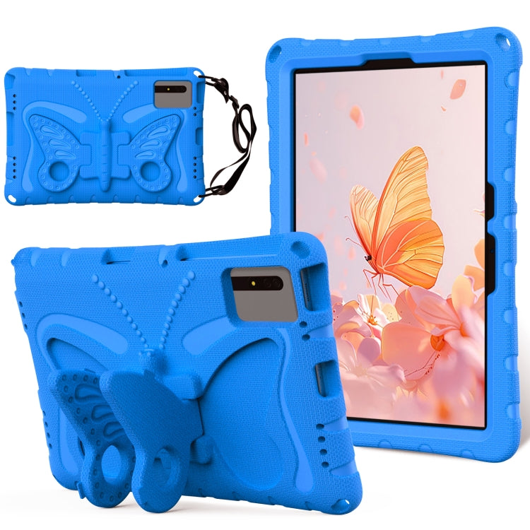 For Samsung Galaxy Tab S9 FE X510 Butterfly Bracket EVA Shockproof Tablet Case(Blue) - Galaxy Tab S9 FE by PMC Jewellery | Online Shopping South Africa | PMC Jewellery | Buy Now Pay Later Mobicred