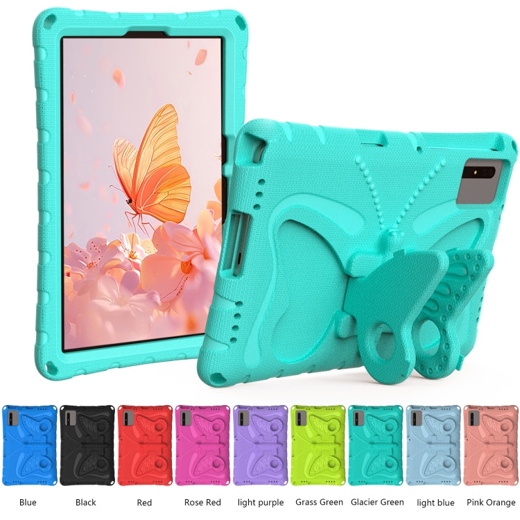 For Samsung Galaxy Tab S9 FE X510 Butterfly Bracket EVA Shockproof Tablet Case(Mint Green) - Galaxy Tab S9 FE by PMC Jewellery | Online Shopping South Africa | PMC Jewellery | Buy Now Pay Later Mobicred