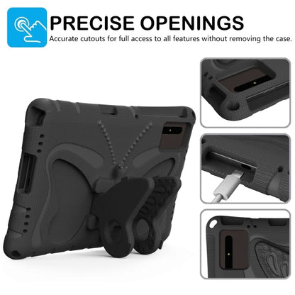 For Samsung Galaxy Tab S9 11 X710 Butterfly Bracket EVA Shockproof Tablet Case(Black) - Other Galaxy Tab PC by PMC Jewellery | Online Shopping South Africa | PMC Jewellery | Buy Now Pay Later Mobicred