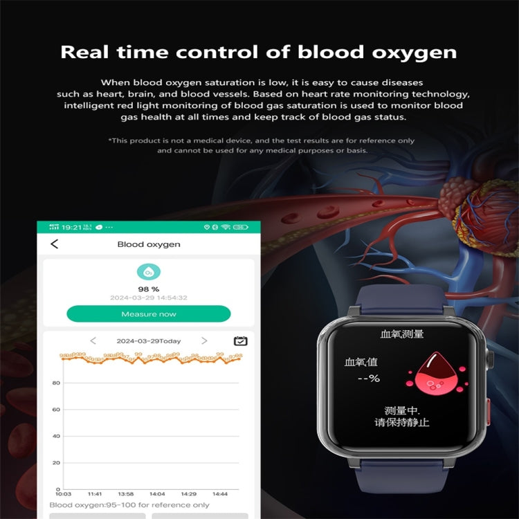 G18 1.83 inch Color Screen Smart Watch Silicone Strap, Support  Noninvasive Blood Sugar / Uric Acid(Red) - Smart Watches by PMC Jewellery | Online Shopping South Africa | PMC Jewellery | Buy Now Pay Later Mobicred