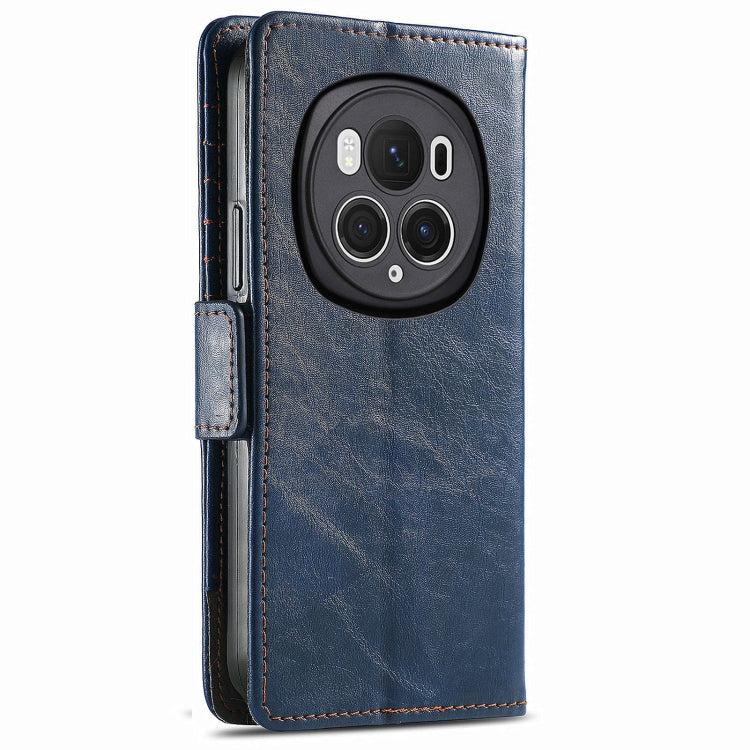 For Honor Magic6 Pro CaseNeo Splicing Dual Magnetic Buckle Leather Phone Case(Blue) - Honor Cases by PMC Jewellery | Online Shopping South Africa | PMC Jewellery | Buy Now Pay Later Mobicred