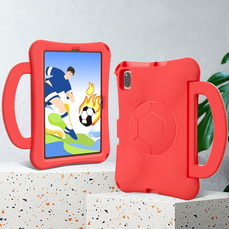 For Lenovo Tab M10 Plus TB-X606F 10.3 Handle Football Shaped EVA Shockproof Tablet Case(Red) - Lenovo by PMC TechLife | Online Shopping South Africa | PMC TechLife | Buy Now Pay Later Mobicred