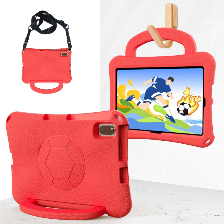 For Lenovo Tab K10 TB-X6C6F 10.3 Handle Football Shaped EVA Shockproof Tablet Case(Red) - Lenovo by PMC TechLife | Online Shopping South Africa | PMC TechLife | Buy Now Pay Later Mobicred