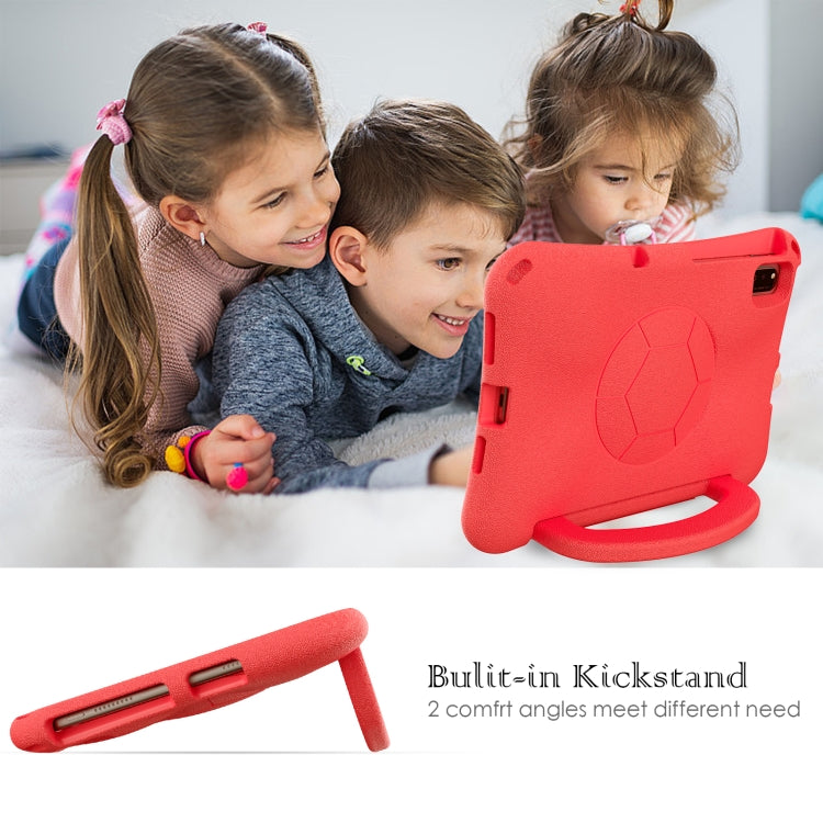 For Lenovo Tab K10 TB-X6C6F 10.3 Handle Football Shaped EVA Shockproof Tablet Case(Red) - Lenovo by PMC TechLife | Online Shopping South Africa | PMC TechLife | Buy Now Pay Later Mobicred