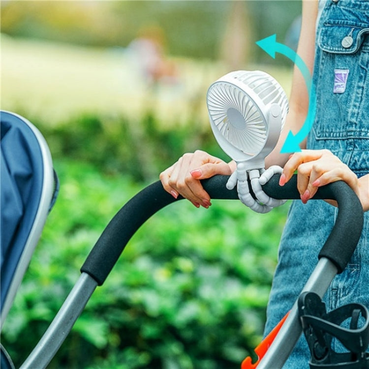 WX1020 Portable Handheld Summer Fan Flexible Octopus Tripod Baby Stroller Desktop Fan(Pink) - Electric Fans by PMC Jewellery | Online Shopping South Africa | PMC Jewellery | Buy Now Pay Later Mobicred