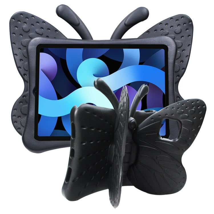 For iPad Air 11 2024 Butterfly Bracket Kids EVA Shockproof Tablet Case(Black) - iPad Air 11 2024 Cases by PMC Jewellery | Online Shopping South Africa | PMC Jewellery | Buy Now Pay Later Mobicred