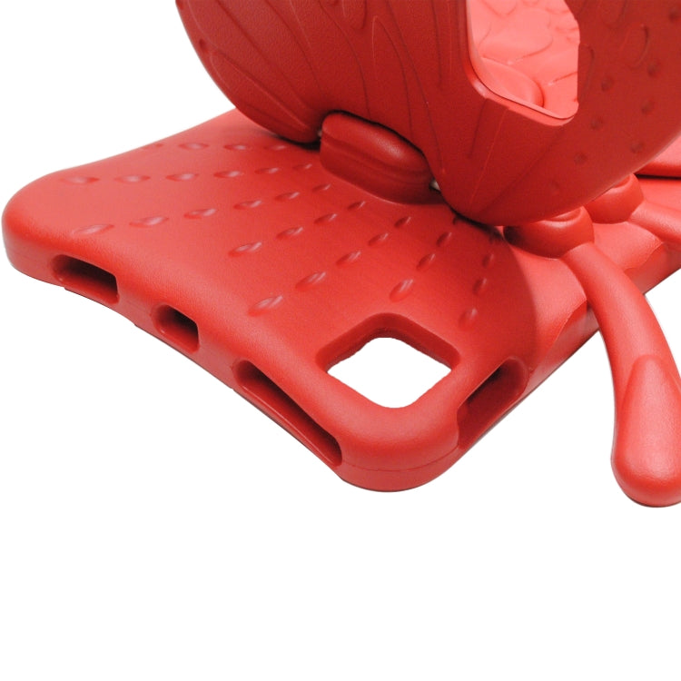 For iPad Air 11 2025 / 2024 Butterfly Bracket Kids EVA Shockproof Tablet Case(Red) - iPad Air 11 2025 / 2024 Cases by PMC TechLife | Online Shopping South Africa | PMC TechLife | Buy Now Pay Later Mobicred