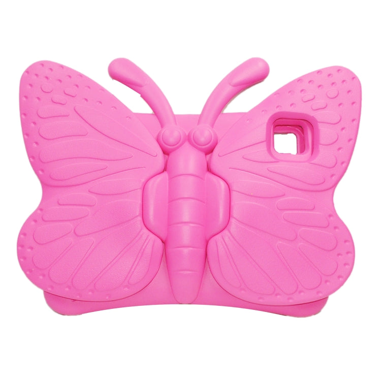 For iPad Air 11 2024 Butterfly Bracket Kids EVA Shockproof Tablet Case(RoseRed) - iPad Air 11 2024 Cases by PMC Jewellery | Online Shopping South Africa | PMC Jewellery | Buy Now Pay Later Mobicred