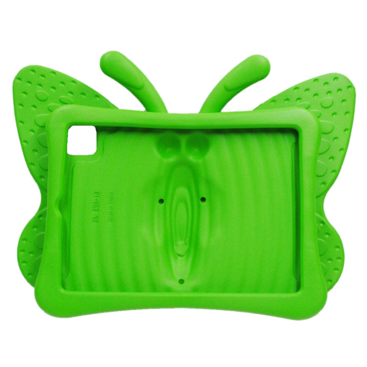 For iPad Air 11 2024 Butterfly Bracket Kids EVA Shockproof Tablet Case(Green) - iPad Air 11 2024 Cases by PMC TechLife | Online Shopping South Africa | PMC TechLife | Buy Now Pay Later Mobicred