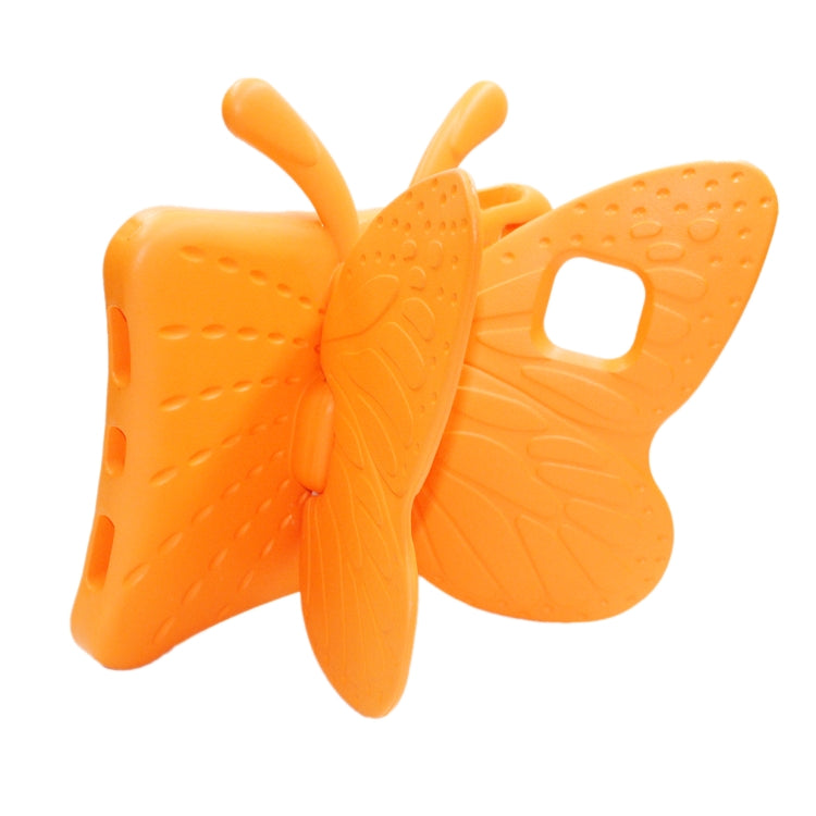 For iPad Pro 11 2024 Butterfly Bracket Kids EVA Shockproof Tablet Case(Orange) - iPad Pro 11 2024 Cases by PMC Jewellery | Online Shopping South Africa | PMC Jewellery | Buy Now Pay Later Mobicred