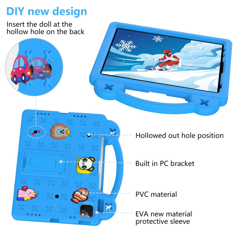 For iPad Air 11 2024 Handle Kickstand Children EVA Shockproof Tablet Case(Sky Blue) - iPad Air 11 2024 Cases by PMC TechLife | Online Shopping South Africa | PMC TechLife | Buy Now Pay Later Mobicred
