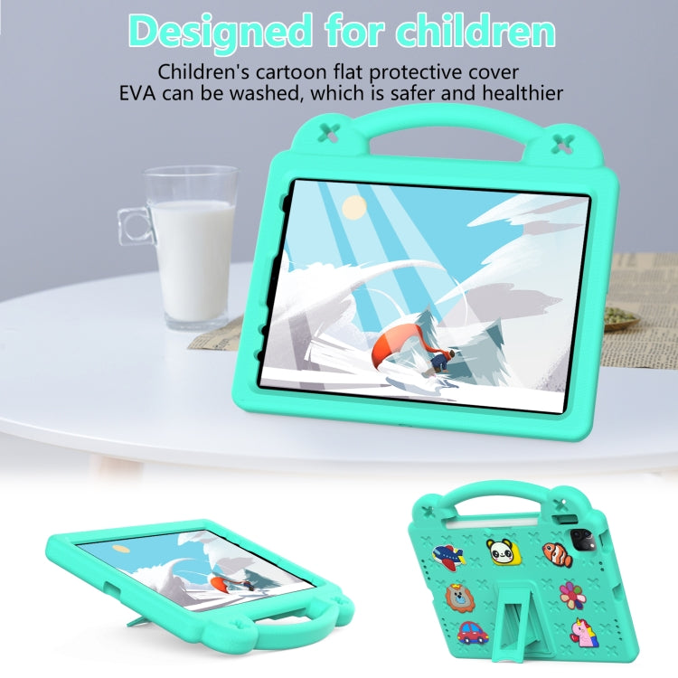 For  iPad Pro 11 2024 Handle Kickstand Children EVA Shockproof Tablet Case(Mint Green) - iPad Pro 11 2024 Cases by PMC Jewellery | Online Shopping South Africa | PMC Jewellery | Buy Now Pay Later Mobicred