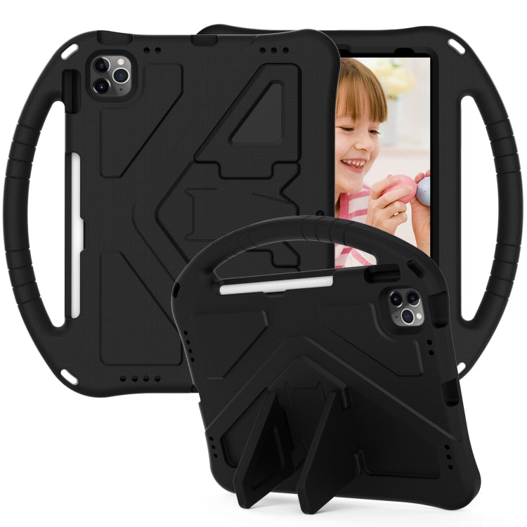 For iPad Air 11 2024 EVA Shockproof Tablet Case with Holder(Black) - iPad Air 11 2024 Cases by PMC TechLife | Online Shopping South Africa | PMC TechLife | Buy Now Pay Later Mobicred