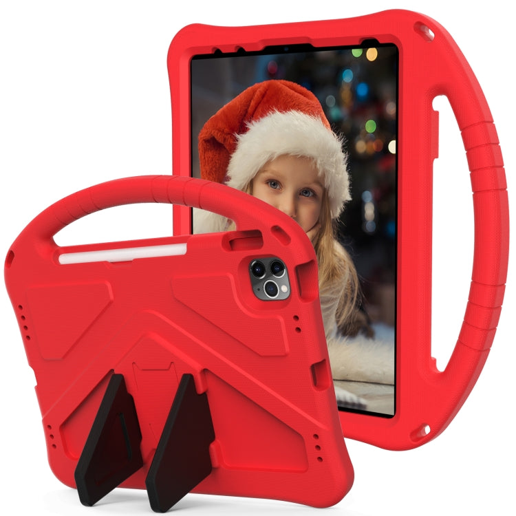 For iPad Air 11 2024 EVA Shockproof Tablet Case with Holder(Red) - iPad Air 11 2024 Cases by PMC TechLife | Online Shopping South Africa | PMC TechLife | Buy Now Pay Later Mobicred