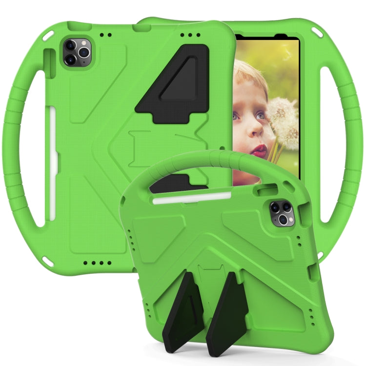 For iPad Air 11 2024 EVA Shockproof Tablet Case with Holder(Green) - iPad Air 11 2024 Cases by PMC TechLife | Online Shopping South Africa | PMC TechLife | Buy Now Pay Later Mobicred