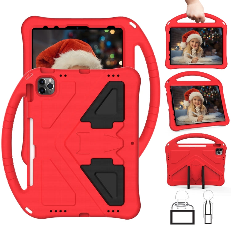 For iPad Pro 11 2024 EVA Shockproof Tablet Case with Holder(Red) - iPad Pro 11 2024 Cases by PMC TechLife | Online Shopping South Africa | PMC TechLife | Buy Now Pay Later Mobicred