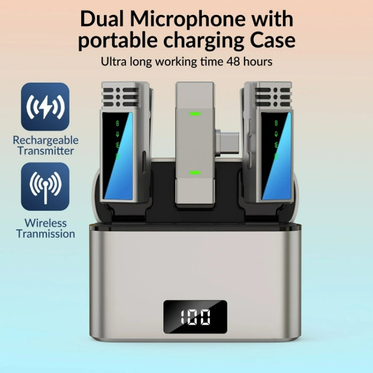 JMARY MW-15 USB-C / Type-C Port 2.4G Lavalier Wireless Microphone - Microphone by Jmary | Online Shopping South Africa | PMC TechLife | Buy Now Pay Later Mobicred