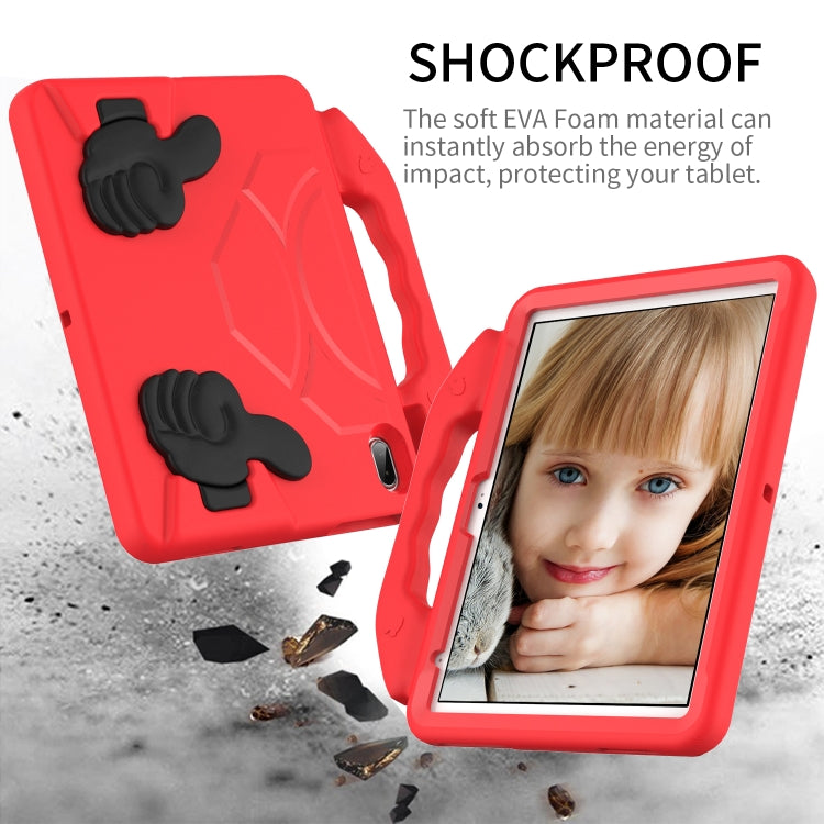 For iPad Air 11 2025 / 2024 Children EVA Shockproof Tablet Case with Thumb Bracket(Red) - iPad Air 11 2025 / 2024 Cases by PMC TechLife | Online Shopping South Africa | PMC TechLife | Buy Now Pay Later Mobicred